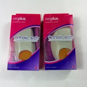 Airplus Orthotic Arch Support Women One Size Purple Foam Inserts NEW LOT of 2